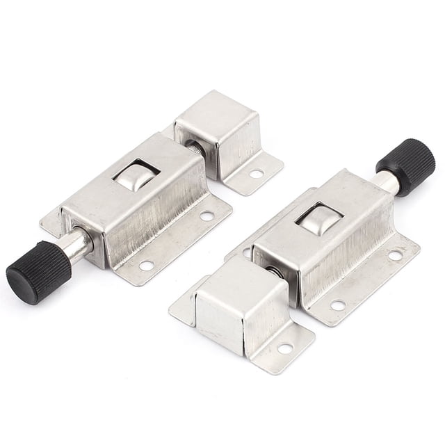 Perno De Pestillo Para Puerta Casa Corredera De Seguridad Tapa Dura El Tornillo De Bombín De La Cerradura 2Pcs Soporte Físico Unique Bargains pernos de barril, cadenas de puerta
