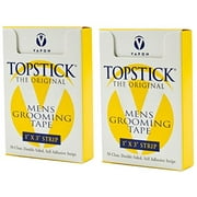 Vapon Topstick 1" X 3" - 50 Strips in each box (2 boxes) Hypo-Allergenic All Purpose Clear Double Tape