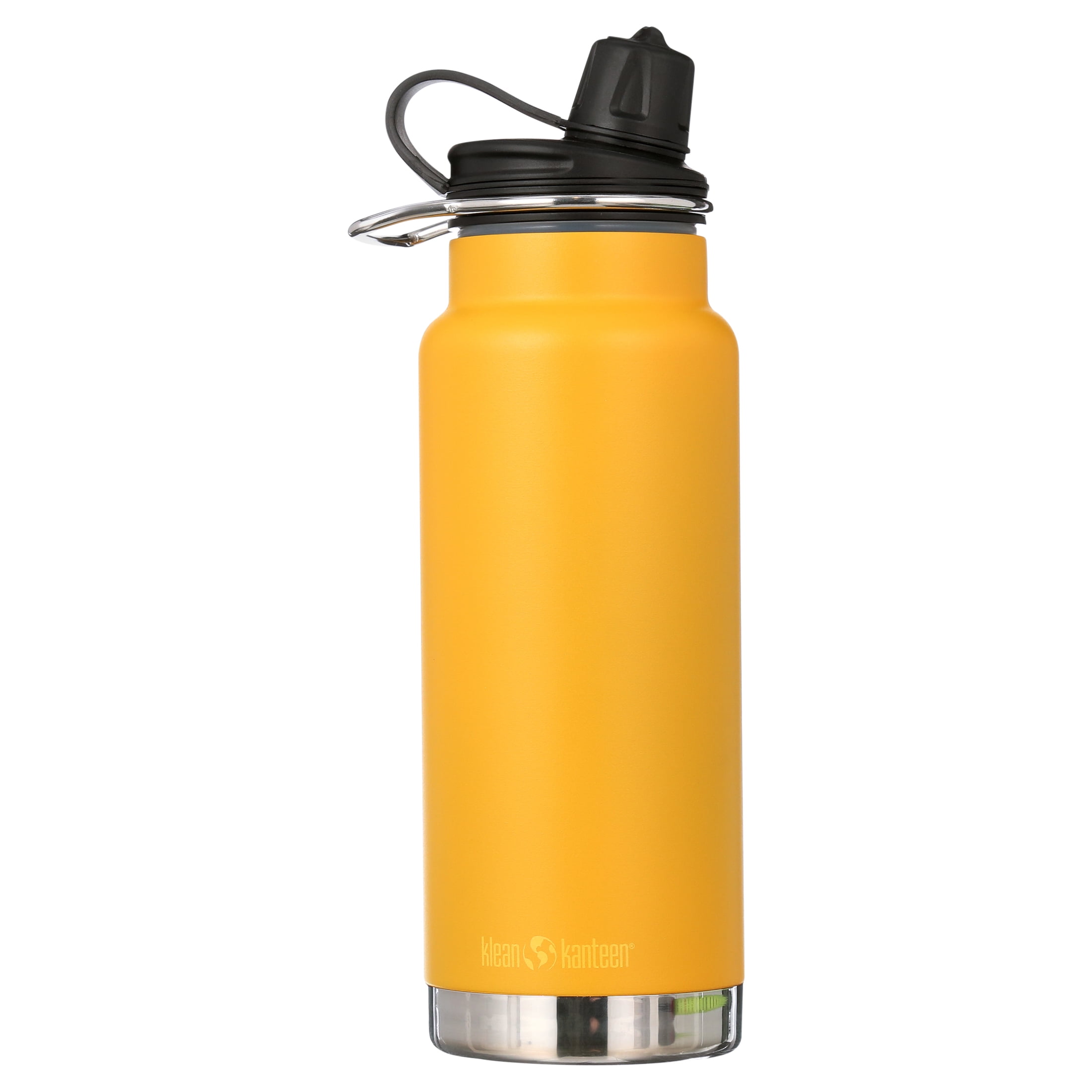(2 pack) Klean Kanteen 32 fl oz Stainless Steel Insulated Water Bottle Chug Cap Marigold