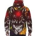thumbnail image 7 of Uemuo Wolf With Wildflowers Pattern Men's Hoodie - Casual Pullover Hoodie with Kangaroo Pocket, Stylish Hooded Sweatshirt for Everyday Wear-4X-Large, 7 of 7