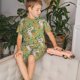 thumbnail image 4 of Balery Snake And Floral Conjunto de Pijama Infantil de Manga Corta con Estampado – Ropa de Dormir de Algodón Suave-Large, 4 of 6