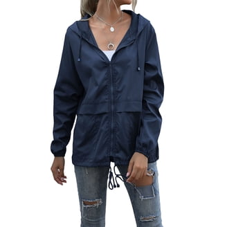 Danskin Womens Double Collar Full Zip Hooded Jacket (Black, X 