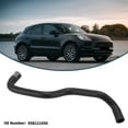 thumbnail image 3 of Unique Bargains Radiator Hose Heater Hose Radiator Outlet Hose Pipe for Porsche Macan 2017-2018 No.95B121056 Rubber Coolant Pipe Black 1 Pc, 3 of 6