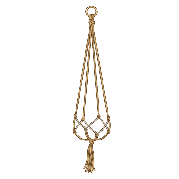 4 Pack 35 Inches Large Macrame Plant Hanger Rope to Hang Flower Pot Plant Holder for Indoor Outdoor Decorations, 4 Legs