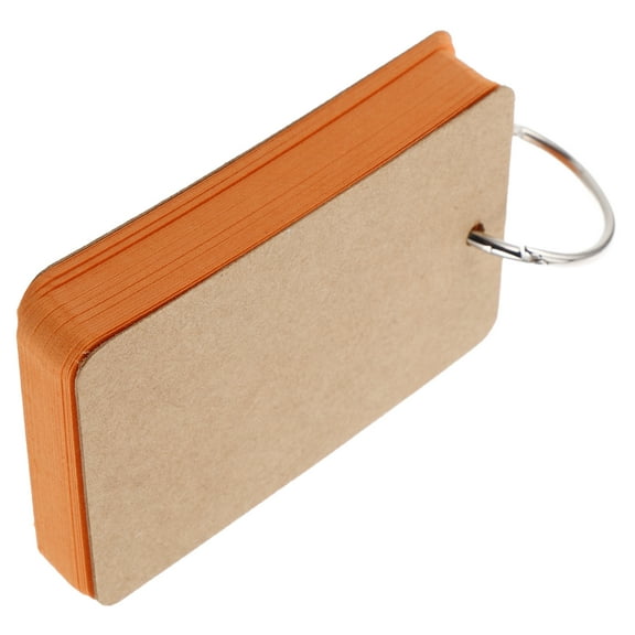 Worgeous  50 Pcs Blank Card Greeting Index Multi-color Dustproof Playing Cards Orange