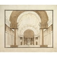 thumbnail image 2 of Pietro Gonzaga 17x15 Black Ornate Wood Framed Double Matted Museum Art Print Titled - Set Design, 2 of 5
