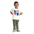 thumbnail image 3 of Domical Republic Flag DR Pride Love Toddler Boy Girl T Shirt Infant Toddler Brisco Brands 2T, 3 of 6