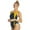 Navy/Gold, variant on Sporti Solid Piped Thin Strap One Piece Swimsuit, High Cut, Unpadded, Athletic (Women’s)