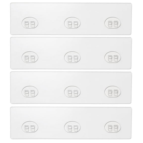 4 Pack Shower Caddy Adhesive for Replacement,Strong Transparent Adhesive for Shower Caddy Sticky Pads,No Drilling for Corner Shelf Basket,Bathroom Storage Shelves,Kitchen Racks and Soap Holder