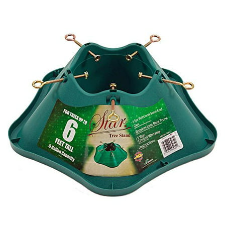 Star Live Christmas Tree Stand Made in USA, For Trees Up to 6 Feet (0.5 Gallon Water