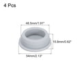 thumbnail image 2 of High Temp Silicone Plug Mount Dia 48.5mm/1.91 Inch T Shaped Rubber Stopper Hole Plugs for Sealing Plugs 4pcs, 2 of 6