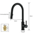 thumbnail image 5 of Touch Kitchen Sink Faucets with Pull Down Sprayer, Touch on Activated Faucet for Kitchen Bar Sink, Smart Kitchen Faucet, Stainless Steel Brushed Silver (Brushed Stainless Steel), 5 of 6