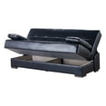 thumbnail image 4 of Ottomanson Loft Sofa Bed with Storage 75", Black Leatherette, 4 of 6