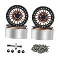 thumbnail image 3 of BELOVING 4 Pcs Jantes de Roue de Crawler RC 1/10 Pcs de Rechange Alliage d'Aluminium pour SCX10 H8H Bronze, 3 of 10
