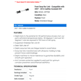 thumbnail image 2 of Front Sway Bar Link - Compatible with 2007 - 2016 Cadillac Escalade ESV 2008 2009 2010 2011 2012 2013 2014 2015, 2 of 2