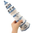 thumbnail image 2 of Wooden Lighthouse Nautical Figurine Home Decor 30CM, 2 of 4