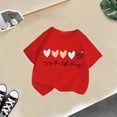 thumbnail image 2 of LRen Girl Tops Size 7-8 Tie Dye Graphic Print Short Sleeve Crewneck Kids Tees Soft Cute Tees Toddler Clothes,Z25-Red,120, 2 of 4