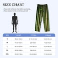 thumbnail image 4 of Xecao Green Bamboo Fence1 Print Men's Straight Lounge Pajama Pants - The Ultimate in Comfortable Sleepwear-Large, 4 of 6