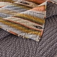thumbnail image 4 of Benjara Reversible 2 Piece Twin Size Quilt Set with Stripes Pattern- Multicolor, 4 of 6