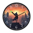 thumbnail image 2 of Voice Activated Clock with Glow Light 12 Inch Large Silent Wall Clock Battery Operated for Home Decor Elven Woman, 2 of 8