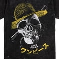 thumbnail image 7 of One Piece Live Action Oversized Straw Hat Skull & Crossbones Crew Neck Short Sleeve Men's Black T-shirt-XL, 7 of 7