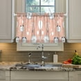 thumbnail image 5 of Clock and Fireworks Kitchen Curtains Tier Set 27x24 Inch 2 Panels Semi Sheer Light Filtering Privacy UV Protection, 5 of 8