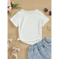 thumbnail image 4 of Cute Fashion Simple Strawberry Bunny print girls short-sleeved T-shirt, spring, summer and autumn, 4 of 7