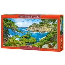 4000 Piece Jigsaw Puzzle, Californian Coast, USA, Spectacular landscape view, Seaside, Ocean view, Adult Puzzle, Castorland C-400355-2