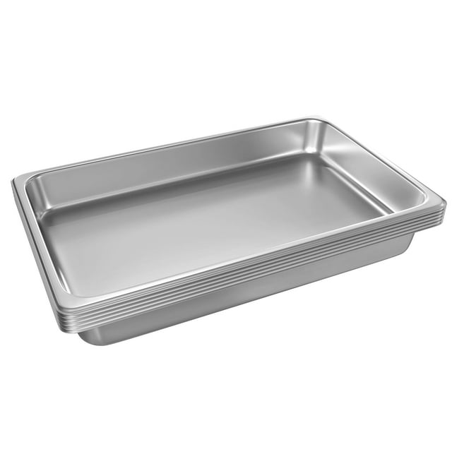 Sartenes de mesa Steam EGGKITPO de tamaño completo, paquete de 6 unidades, acero inoxidable