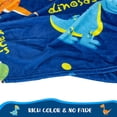 thumbnail image 6 of Dinosaur Blanket for Boys, Cute Kids Dinosaur Throw Blanket for Boys Girls, Fluffy Cozy Dinosaur Fleece Blanket with Vibrant Colors,Soft Plush Dino Blanket for Couch Bed Boy's Room Decor 50X60, 6 of 6
