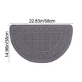 thumbnail image 3 of Sentmoon Rugs Kitchen Rugs Non Slip Washable Entrance Semicircular Floor Mat Outdoor Carpet Foot Mat Household Non-slip Mat Bathroom Door Mat Solid Color Carpet Easy To Clean, 3 of 6