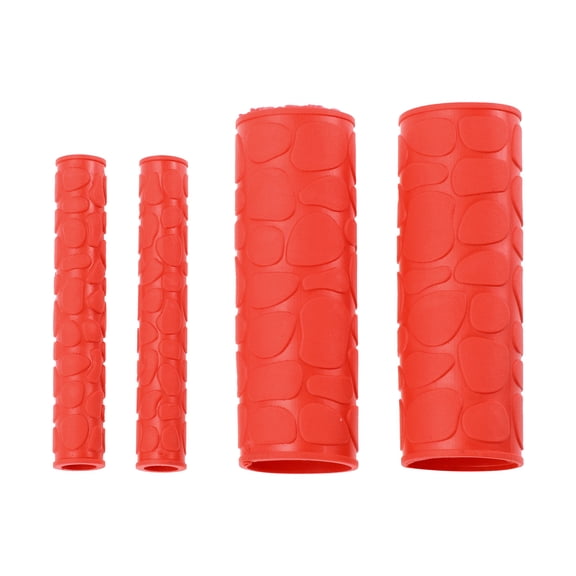 Unique Bargains 1 1/8" / 29mm 1 1/8" / 29mm Motorcycle Hand Grips Cover Kit Non Slip Rubber Handlebar Grips for Motorcycle Scooter Bicycle ATV Red 1 Set