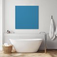 thumbnail image 6 of Wall Art Prints, Blue Framed Canvas Prints for Bedroom Living Room Bathroom Office, Modern Pure Wave Ride Gallery Wrap Wall Art Poster for Gifts Home Decor 12"x12", 6 of 9