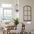 thumbnail image 2 of TOMIYA 4-Light  Orb Wooden Chandelier Light, Distressed White Wood Handmade Pendant Light for Dining Room Living Room Kitchen, 2 of 7