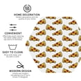 thumbnail image 3 of Honeii Pizza print Leather Coaster Set of 4, ideal for safeguarding your furniture from drinks spills and effortless cleanup-Hexagon, 3 of 6