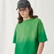 thumbnail image 3 of Camiseta de algodón de manga corta con cuello redondo para hombre y mujer, moda con degradado, suelta, manga corta, para adolescentes, 3 of 5