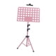 thumbnail image 1 of Atril para partituras, soporte para notas musicales, portátil, vertical, con clip, altura del soporte para libros Rosa, 1 of 8