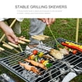 thumbnail image 4 of Brochette 20 Pcs Brochette de Barbecue Brochette de Grillade Brochettes en Métal Réutilisables Outils de Brochette en Acier Inoxydable Robustes pour Hot-Dogs Viandes Poisson Légumes Steak, 4 of 7