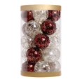 thumbnail image 3 of 25x Adornos de bolas de Navidad grandes, Colgantes decorativos inastillables Cinco estilos Decoraciones de Navidad Bolas colgantes para bodas, 3 of 8
