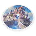 Christmas Tree Skirt, Majestic Fantasy Castle Christmas Tree