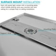 thumbnail image 3 of Luxrite 2x2 FT Surface Mount LED Flat Panel Light, 3 Color Selectable, 4000 Lumens, Dimmable, Damp Rated, UL Certified, 3 of 7