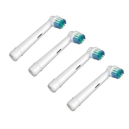 4PCS/Set Adults Electric Toothbrush Heads for Replacement Cleaning Plaque Removal Brush (Best Home Remedy For Plaque Removal From Teeth)