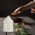 thumbnail image 6 of HHGBAD Christmas Porcelain Village Figurine, LED Illuminated House, Holiday Tabletop Decor, Handmade Ceramic Village Decoration, Perfect for Home, Office, or Gift Giving, 6 of 6