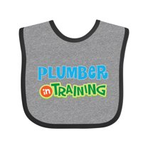 Inktastic Plumber in Training Boys or Girls Baby Bib
