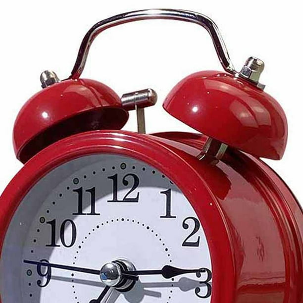 Reloj despertador de campana doble BuyWeek reloj despertador analógico 3 pulgadas
