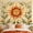 C, variant on XaaKee Tapestry Wall Hanging, Sun Face Celestial Tapestry Art Tapestry, High-Quality Polyester Large Tapestry For Living Room And Bedroom, 60x40Inch