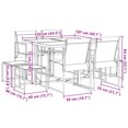thumbnail image 4 of vidaXL 9 Piece Garden Dining Set Black Textilene, 4 of 5