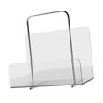 thumbnail image 2 of Sujetalibros de acrílico con asa Soporte para libros Decoración Organizador de escritorio Estantería transparente para libros de todos los tamaños CD, 2 of 9