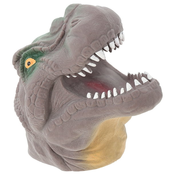 2pcs dinosaurio cabeza dedo juguete creativo dedo títeres juguete divertido dino dedo juguetes