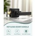 thumbnail image 2 of Matte Door Handles Interior Square Privacy Door Levers Matte Keyless Door Handle Interior Modern Straight Lever for Bedroom and Bedroom Reversible for Right/Left Side, 2 of 8